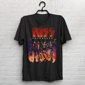 KISS Destroyer Album Rock Legend Retro Music Fan Graphic T-Shirt